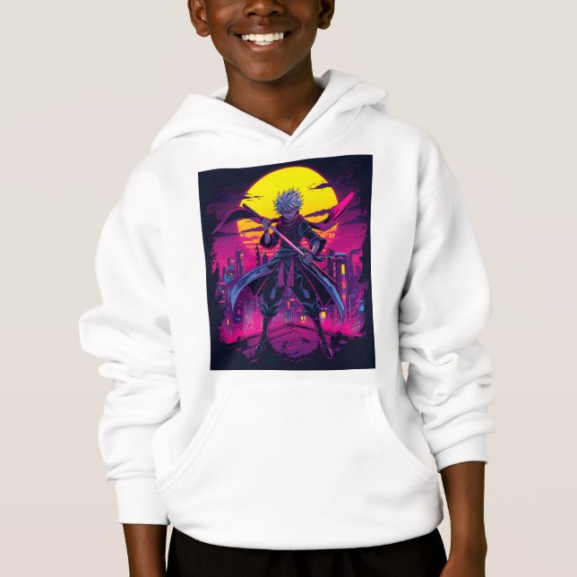 Anime Violet – Bold & Dreamy Aesthetics Hoodie (Front)
