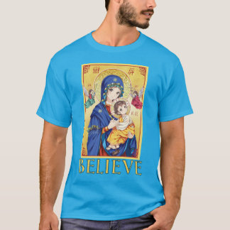Anime Virgin Mary With Baby Jesus T-Shirt