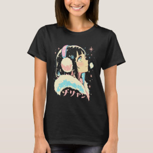 Anime Waifu Cute Anime Manga Cat Girl Sweet Retro T-Shirt