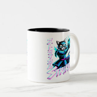 Anime Warrior Gift for Competitive Players Two-Tone Coffee Mug