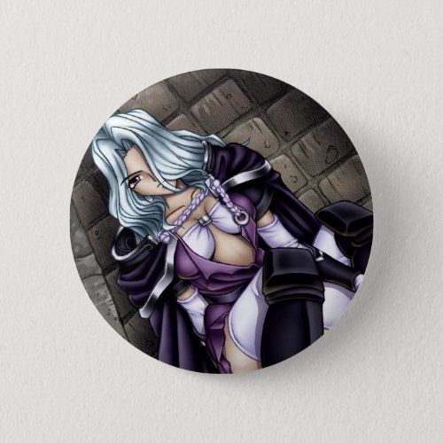 Anime Warrior Girl Button