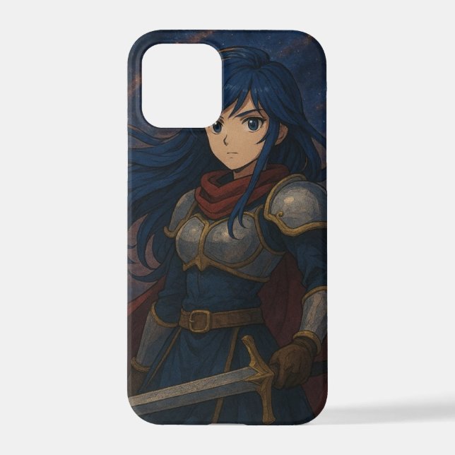  Anime Warrior Girl – Epic Fantasy Phone Case (Back)