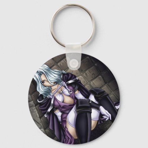 Anime Warrior Girl Keychain