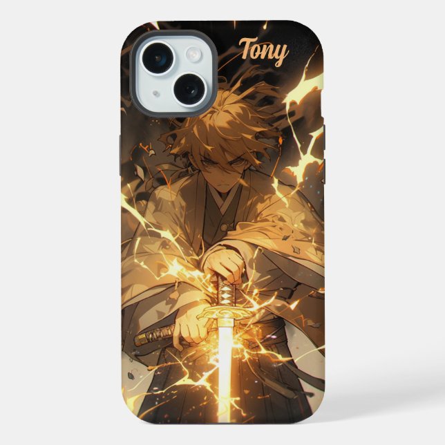 Anime warrior  iphone case (Back)