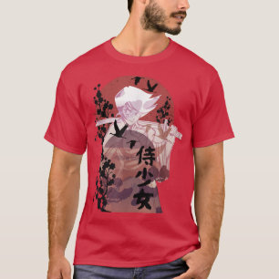 Anime Warrior Samurai Girl  T-Shirt