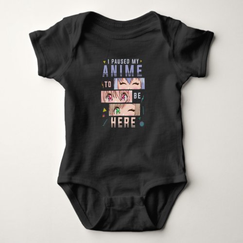 Anime watching Girl Japanese Anime Lover Baby Bodysuit