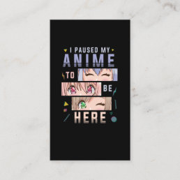 Anime watching Girl Japanese Anime Lover Business Card