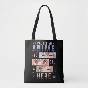 Anime watching Girl Japanese Anime Lover Tote Bag