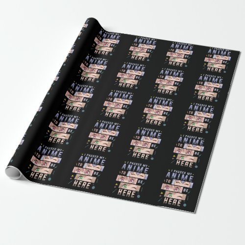 Anime watching Girl Japanese Anime Lover Wrapping Paper