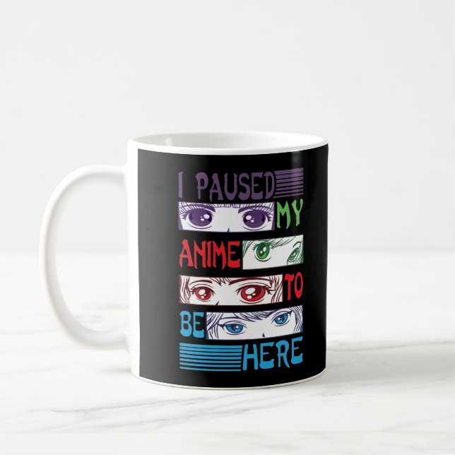 Anime watching Girl Otaku Teen Japanese Manga Coffee Mug (Left)