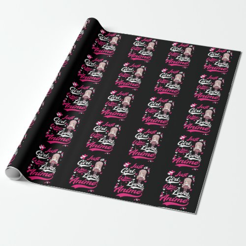 Anime Watching Otaku Japanese Anime Girl Wrapping Paper