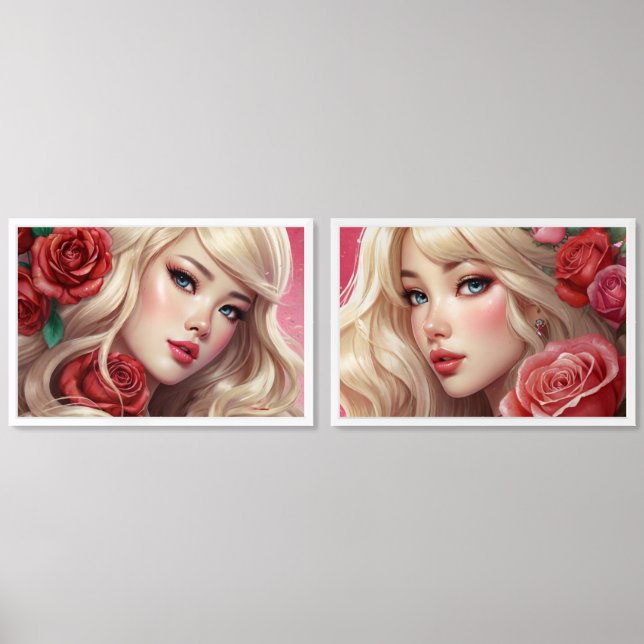 Anime Watercolor Print Set (Front)