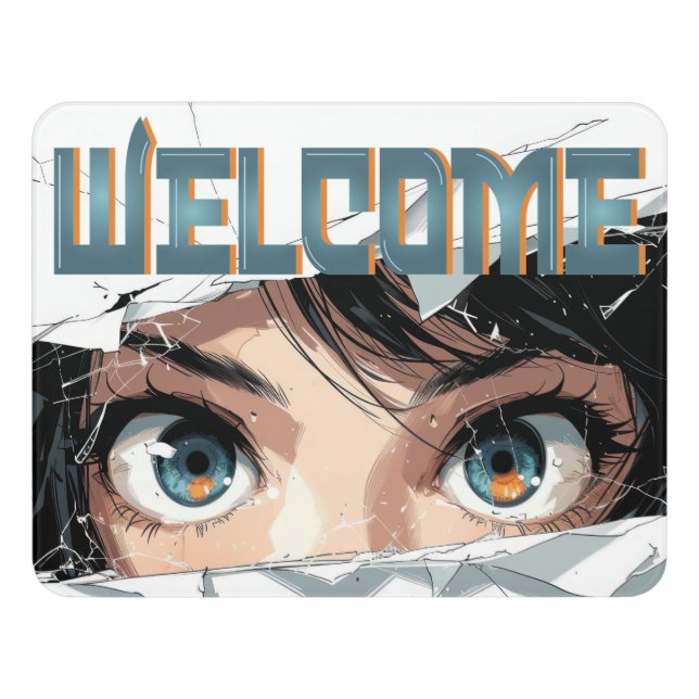 Anime welcome door sign (Contemporary Front)