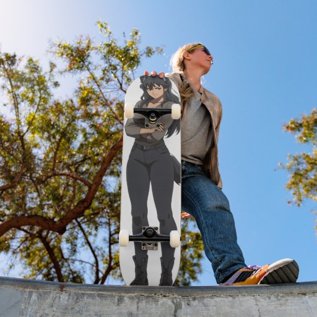 Anime Werewolf Woman Skateboard (Outdoor 1)