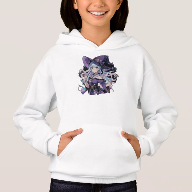 Anime/Witch/halloween  Hoodie (Front)