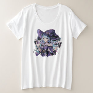 Anime/Witch/halloween  Plus Size T-Shirt