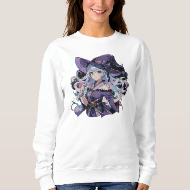 Anime/Witch/halloween  Sweatshirt (Front)
