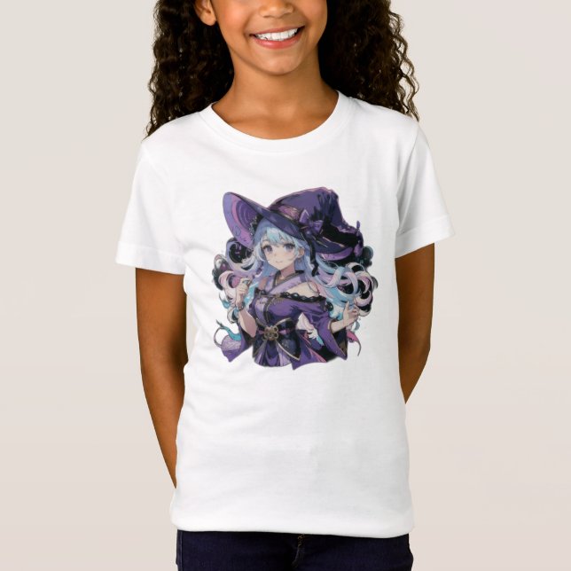 Anime/Witch/halloween  T-Shirt (Front)