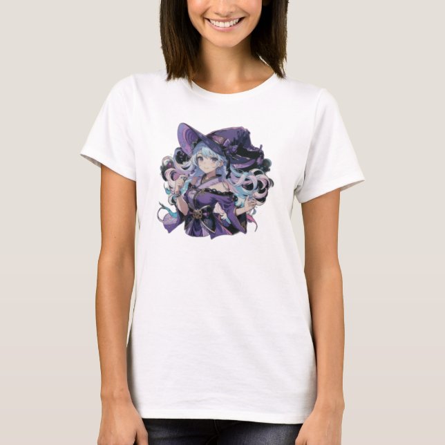 Anime/Witch/halloween  T-Shirt (Front)