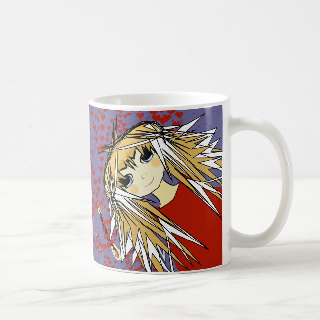 Anime with Mark Twain Quote Coffee Mug (Right)