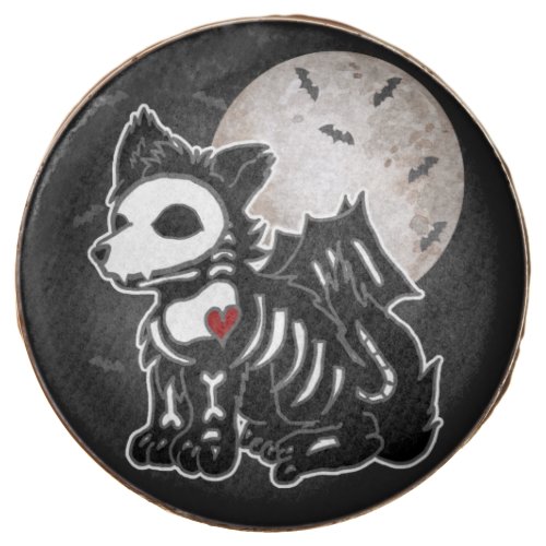Anime Wolf Emo Goth Edgy Skeleton Halloween Dog Sq Chocolate Covered Oreo