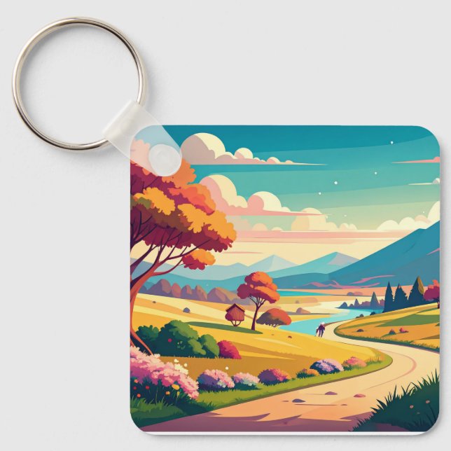 Anime world keychain (Front)