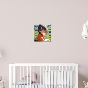 Anime Youngster in Nature Poster