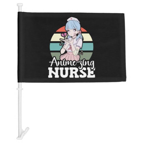 Anime_zing Nurse Japanese Anime National Nurse Day Car Flag