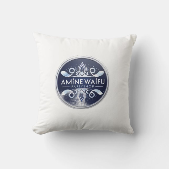 Animewaifupartyshop Throw Pillow (Front)