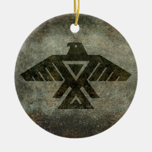 Animikii Thunderbird Ceramic Ornament (Front)