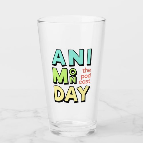 AniMonday Pint Glass