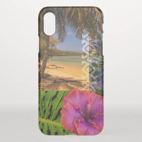 Anini Beach Kauai Hawaiian Collage iPhone X Case