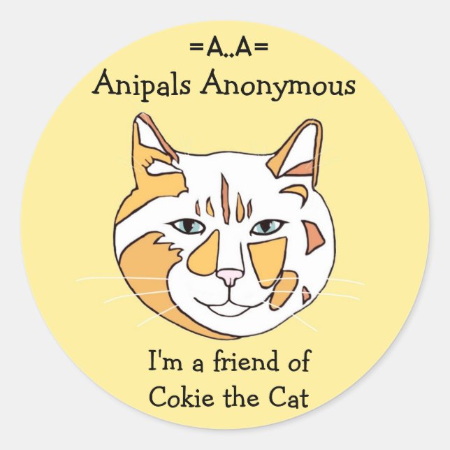 Anipals Anonymous Cokie Stickers (Front)