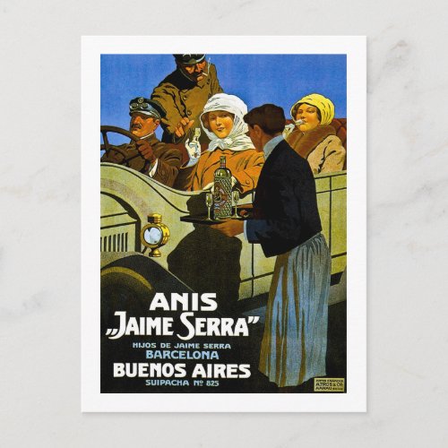 Anis Jaime Serra Buenos Aires _ Vintage Ad Postcard