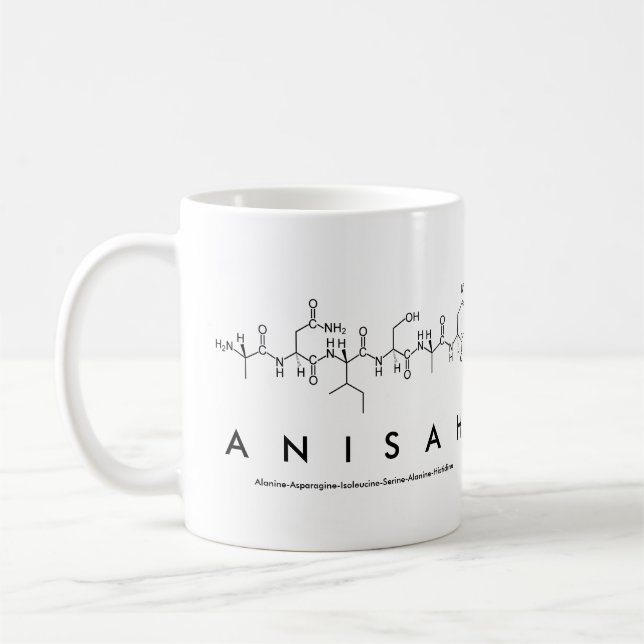 Anisah peptide name mug (Left)