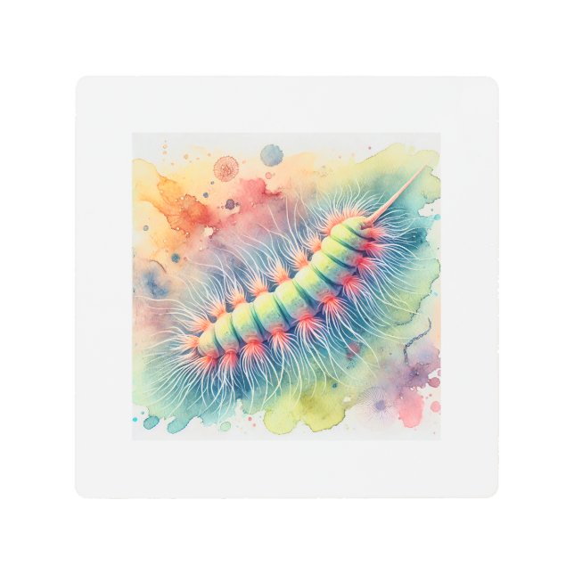 Anisakis Marine Elegance 300824AREF148 - Watercolo Metal Print (Front)
