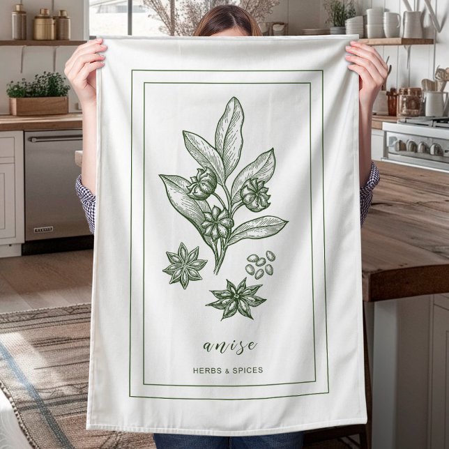Anise Herb Farmhouse Kitchen Towel (Creator Uploaded)