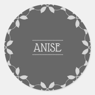 Anise Spice Jar Sticker Labels