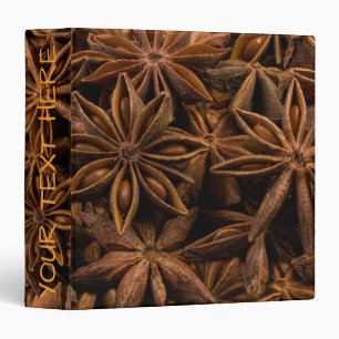 Anise Stars Pattern 3 Ring Binder