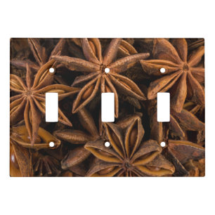 Anise Stars Pattern Light Switch Cover
