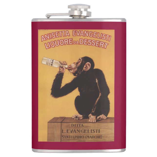 Anisetta Evangelisti Liquore da Dessert Flask (Front)
