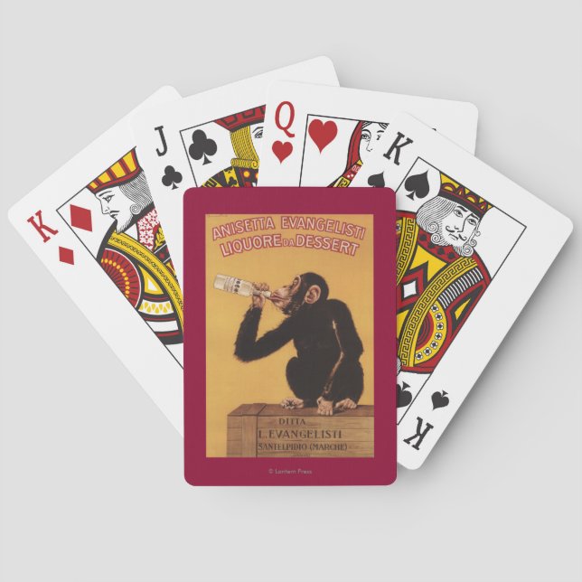 Anisetta Evangelisti Liquore da Dessert Poker Cards (Back)