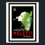 Anisetta Meletti Vintage Ad Poster 16 x 20<br><div class="desc">Very nice and Anisetta Meletti poster- a popular choice. 16 x 20</div>