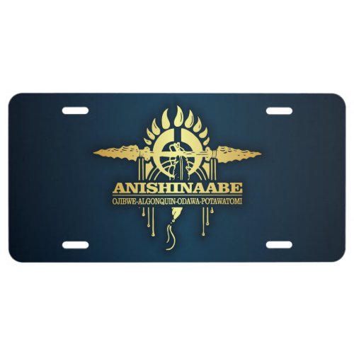 Anishinaabe 2 license plate