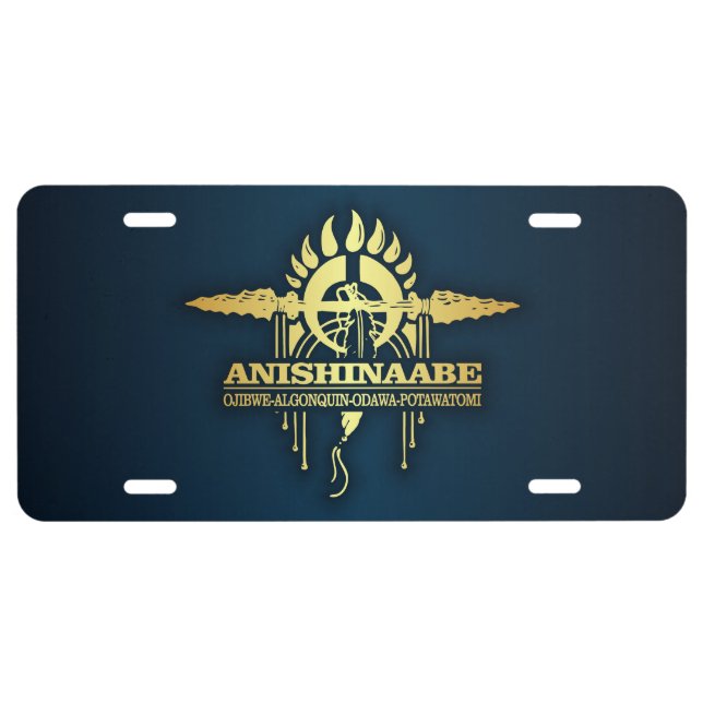 Anishinaabe 2 license plate (Front)