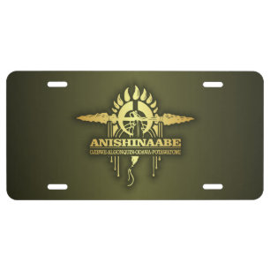 Anishinaabe 2o license plate