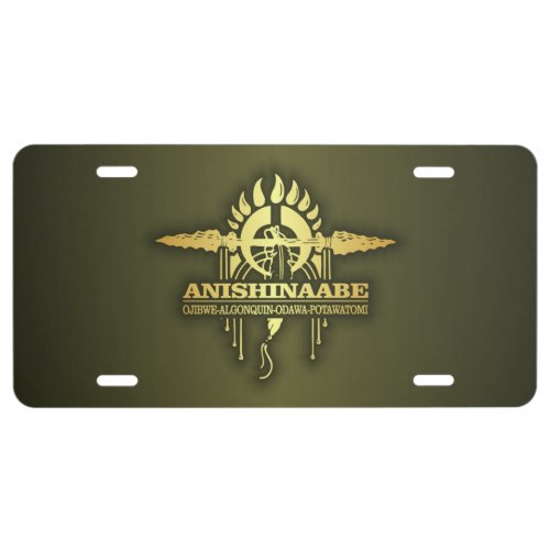 Anishinaabe 2o license plate