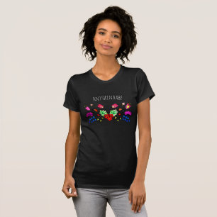 Anishinaabe Flower Design Native American T-Shirt