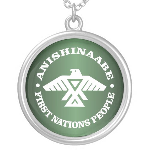Anishinaabe Ojibwe Chippewa Silver Plated Necklace