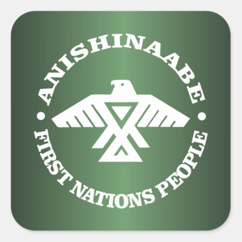 Anishinaabe Ojibwe Chippewa Square Sticker